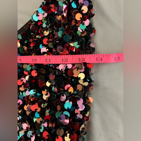 VINTAGE STUDIO by MICHELLE STUART Confetti Embellished Sweater (L) and Handbag. - Picture 12 of 14